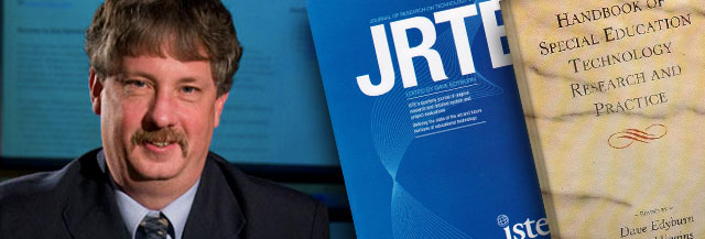 Photo of Dr Dave Edyburn and 2 of his publications