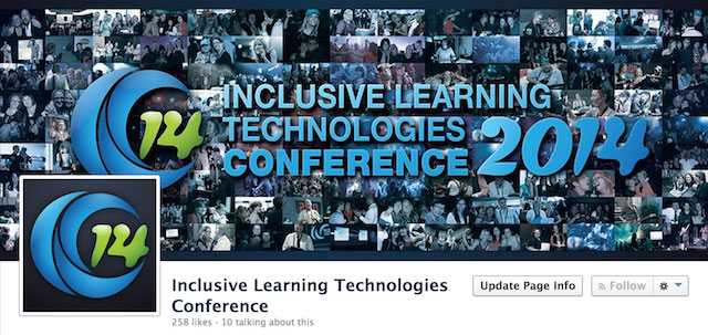 Image of the ILT2014 Conference banner and Facebook Page images