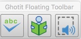 Ghotit Floating toolbar
